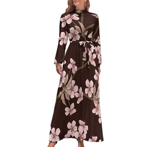 着物リメイクジャンパースカートロングワンピース花柄2WAY フリーサイズ